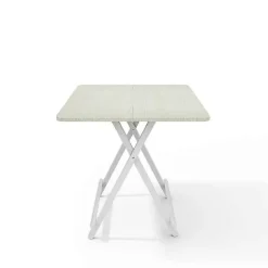 Hvidt 70x70cm Sammenklappeligt Spisebord i Træ