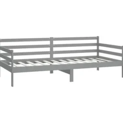 Hvilebed - Eksklusivt Hus - 90x200 cm - Massivt fyrretræ - Multifunktionel sovesofa Grå Vit