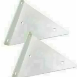 Hyldebeslag - 17 cm Trekantbeslag til Hylder, Skjulte Hyldebeslag, Robust Flydende Hyldehardware, Dekorative Hyldeunderstøtninger & Beslag
