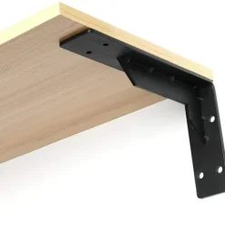 Hyldebeslag, 20cm Væghyldebeslag Højre Vinkel L-Form, Væghyldebeslag Heavy Duty Beslag 500kg, Jern Hyldebeslag 1