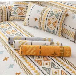 IC Skridsikker Sofa Pude i Boheme Stil Hvid 90*70cm