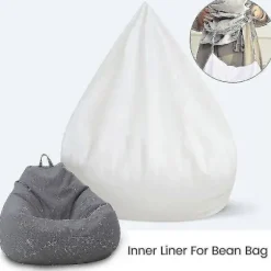 Inderfor Vandtæt Lazy Bean Bag Sofaovertræk, Ingen Fyldning 100X120 CM