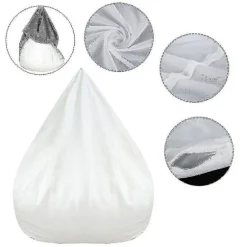 Indre Betræk Cover Vandafvisende Lazy Bean Bag Sofa Betræk, Uden Fyld - Størrelse 100x120 Cm (FMY)