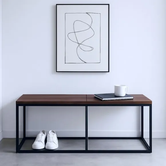 Industriel spisebænk, 120 cm, plads til 2