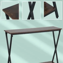 Industrielt konsolbord, 2-lags, metalstel