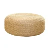 Japansk Siddepude, Håndlavet Meditationspude, Rustik Tatami Siddepude til Kontor, 40 cm Diameter