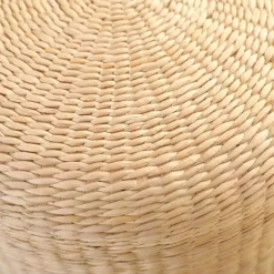 Japansk Siddepude, Håndlavet Meditationspude, Rustik Tatami Siddepude til Kontor, 40 cm Diameter