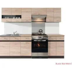 JUNONA Højskab 40 cm - 1 låge - Sonoma eg Sonoma ek, wenge