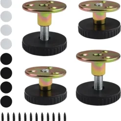 Justerbare møbelben, 4 stk. 27–40 mm Justerbare ben, Møbelben M