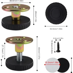 Justerbare møbelben, 4 stk. 27–40 mm Justerbare ben, Møbelben M