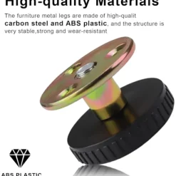 Justerbare møbelben, 4 stk. 27–40 mm Justerbare ben, Møbelben M