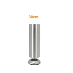 Justerbare møbelben i rustfrit stål, sofaben, skabsben, bordben, kraftig udskiftningsbar bordpladeholder [DB] 30cm