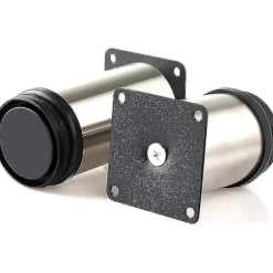 Justerbare møbelben 80-95mm, bordben til skabe i rustfrit stål med monteringsskruer (4 stk.)