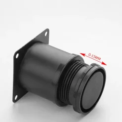 Justerbare, runde møbelben i rustfrit stål Skab Bord S Black 50MM