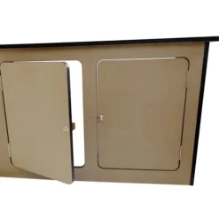 Køkken - Campervan - T4 T5 - MDF 18 mm - Indbygget vinreol - Brun kastanj
