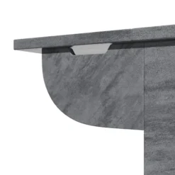 Køkkenø med hjul og udtrækkeligt design, håndklædeholder & justerbare hylder, 3 skuffer, 118x92cm Gray