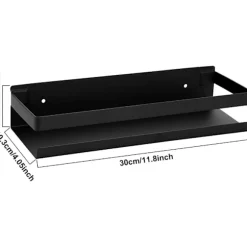 Køkken/Badeværelse Hylde Sort 30cm