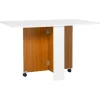 Klapbord Spisebord Mobilt Skrivebord Med Klapbord Sidebord Med Hjul Spisebord Til Køkken Hvid