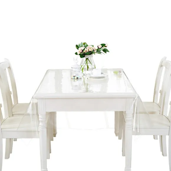 Klar transparent PVC dug bordbeskytter vandtæt 0,25 mm (140*160 cm)