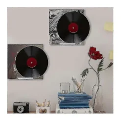 Klar Vinylplade Hylde Vægmontering 8-pak, akryl Album Pladeholder Display, vinylplade hylde stander Transparent