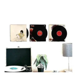 Klar Vinylplade Hylde Vægmontering 8-pak, akryl Album Pladeholder Display, vinylplade hylde stander Transparent