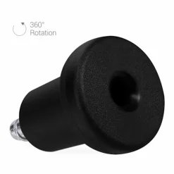 Klokker til kontorstol - Pakke med 5 udskiftningsstolhjulspidser 10/22 mm - Fast og lydløs sædeben til hårdt gulv