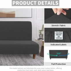 Komfortabelt Touch Futon Madrasbetræk, Innovativt Design for Nem Installation, Miljøvenlig Stretch Jacquard Sofabeskyttelse, Fuld Beskyttelse