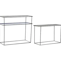 Konsol - DKD HOME DECOR - Blå/Sort - Metal - 70x27x45 cm - Moderne design Mörkblå