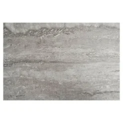 Konsol 110x26x80 cm i grå marmor effekt og metal - VITEA brun