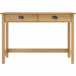 Konsolbord - Hill - 2 skuffer - Massiv fyr - 110x45x74 cm honungsbrunt