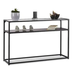 Konsolbord glas metal