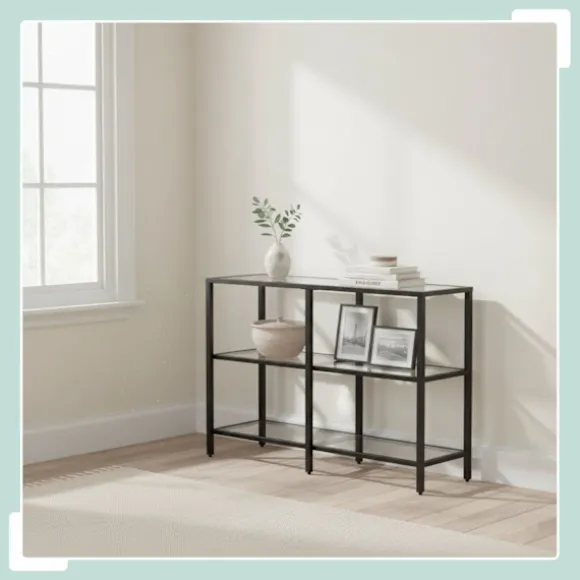 Konsolbord med 3 glashylder – Moderne design