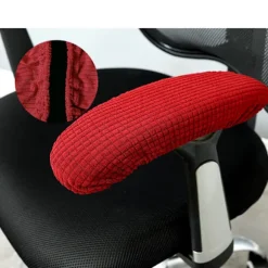 Kontor Computer Stol Arm Armlæn Slipcovers Betræk Puder Flexib Black one size