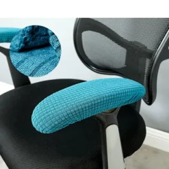 Kontor Computer Stol Arm Armlæn Slipcovers Betræk Puder Flexib Black one size
