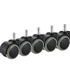 Kontorstol Hjul, 5-pak, Passer til IKEA Stol (10mm x 22mm) Kraftig