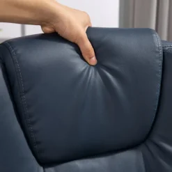 Kontorstol med 7-punkts massage, ergonomisk kontorstol med lænefunktion, højdejusterbar chefstol med fjernbetjening, 120 kg bæreevne, til studie, kont | Fyndiq