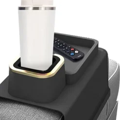 Kopholder til sofa, kopholder til sofa i silikone, der ikke spilder, sort