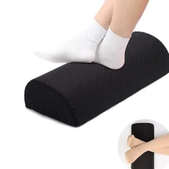 Kuppelformet fodstøtte til skrivebord og rejser, ergonomisk design massagestol, skridsikkert stofbetræk med memoryskum til reduktion af stress i fodsålen | Fyndiq