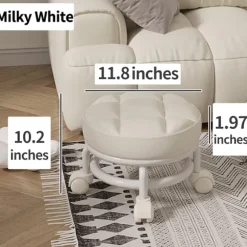 Lav Rullestol med 360° Universalhjul Black