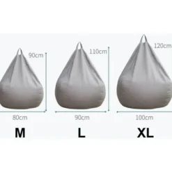 Lazy Sofa Bag Recliner Sofa Cover Fabric Armchair Slipcovers Chair Covers Without Filler Seat Pouf Puff Tatami Living Ro