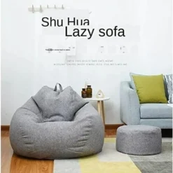 Lazy Sofa Bag Recliner Sofa Cover Fabric Armchair Slipcovers Chair Covers Without Filler Seat Pouf Puff Tatami Living Ro