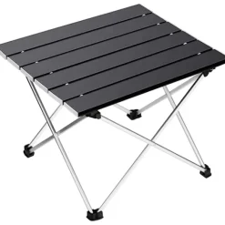 Ledeak Bærbar Foldbar Bord, Aluminium Campingbord, Ultralet med Taske, Nem at Bære, Foldbart Bord, Perfekt til Camping, Picnic