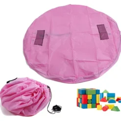 Legetøjsmåtte Opbevaringstaske Legetøjsopbevaringstaske PINK L Pink L