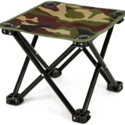 Let foldbar fiskestol foldbar skammel udendørs foldestol let grillskammel (lille camouflage)