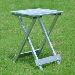 Letvægts aluminiums foldeskammel fiskeskammel udendørs skammel stabil, holdbar og smuk fiskeskammel Camping skammel,