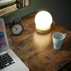 L-formet Computerbord, Hjørnebord til Studier, Hjemmekontor, Spil, Pladsbesparende, Nem Montering, Industrielt Design, Rustikbrun og Sort