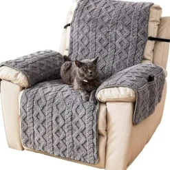 Liggestolspude, liggestolsbetræk, enkelt sofabetræk - 55*110 cm tyk jacquard - let at rengøre og slidstærk - T-formet skridsikker - gyngestol...