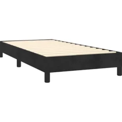 Lit - Maison Exclusive - Rammemad - Pocketfjedre madras - Sort fløjl 90x190 cm