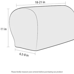 Lænestol armlænsbeskyttere stretch sofa armlænsbeskyttere armlænsovertræk til stole (FMY) Cream