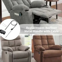 Lænestol Håndtag Reservedele Håndtag Kabel Træk Kompatibel med Sofa